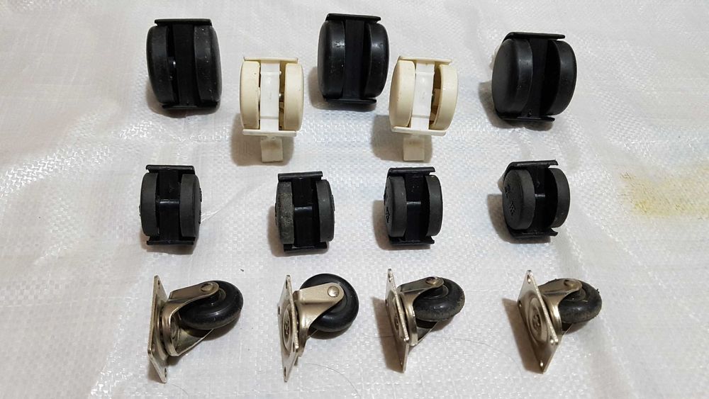 Пластиковые мебельные, чемоданные, опорные ролики.