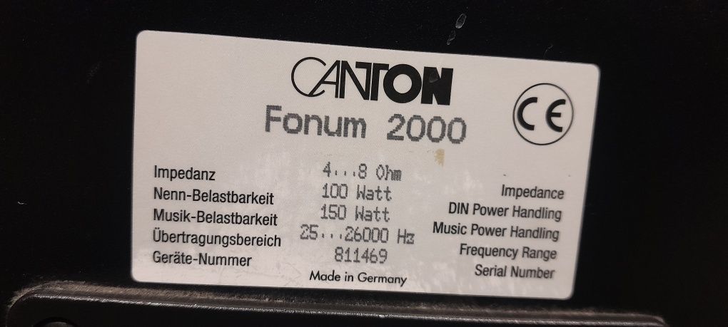 Тонколони CANTON Fonum-2000