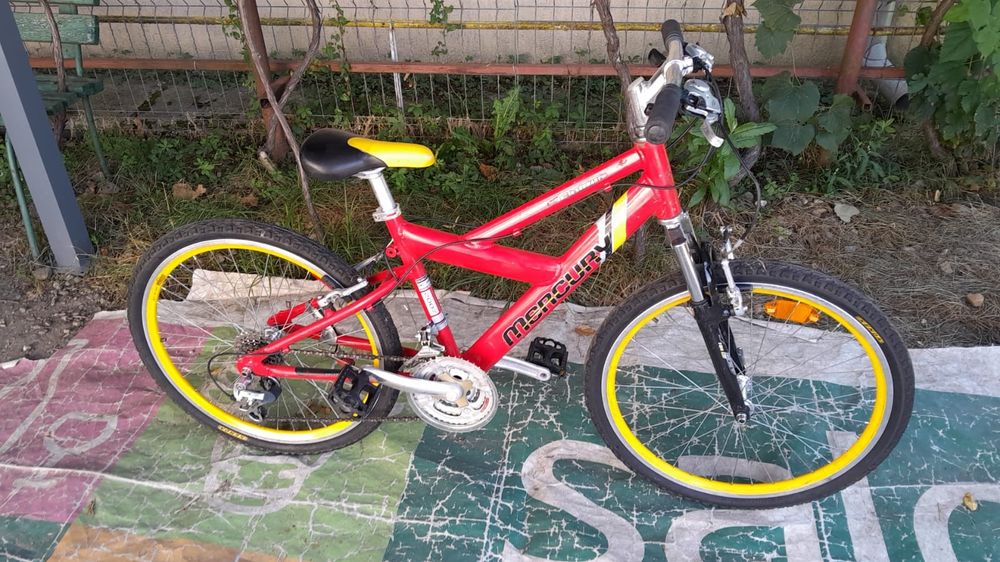 Bicicleta mtb copii (9-14 ani) Mercury,24 inch,Aluminiu, 24 viteze