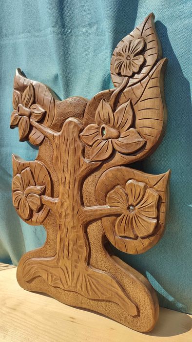 Дърворезба "Дървото на живота"-Арт изкуство, уникален подарък и декор