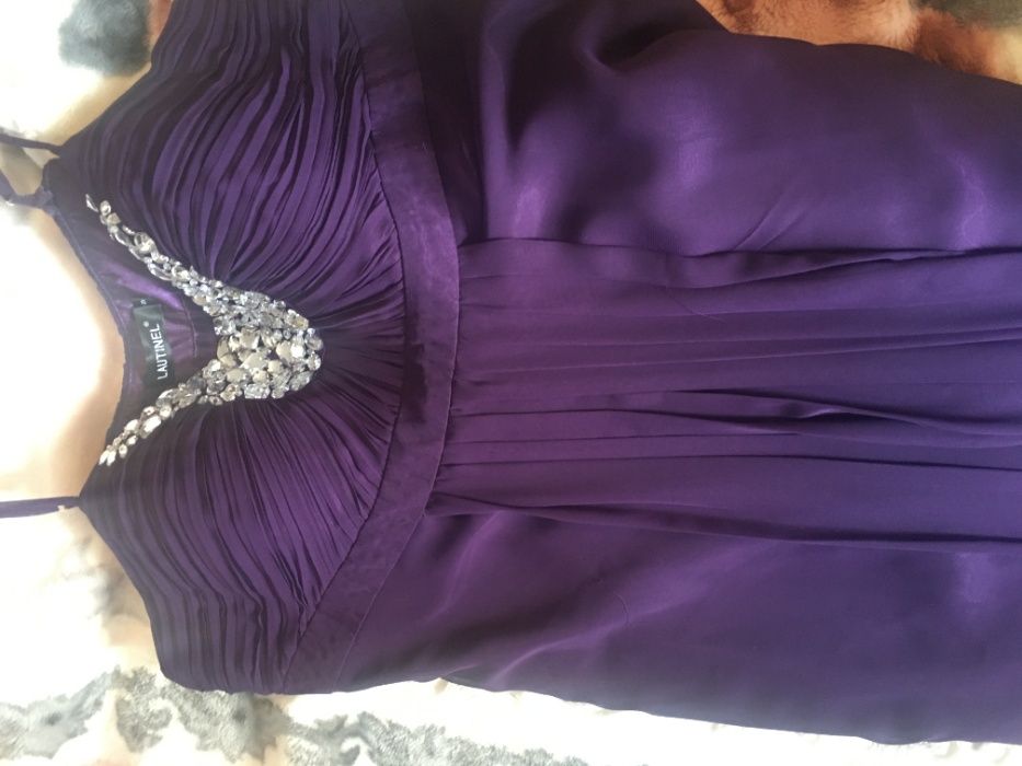 Rochie de ocazie, indigo/mov inchis, marimea 48