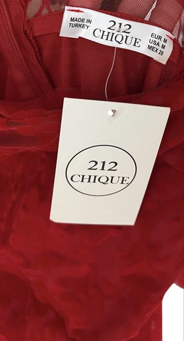 Rochie lungă roșie, mărimea M - nouă cu etichetă, fără defecte