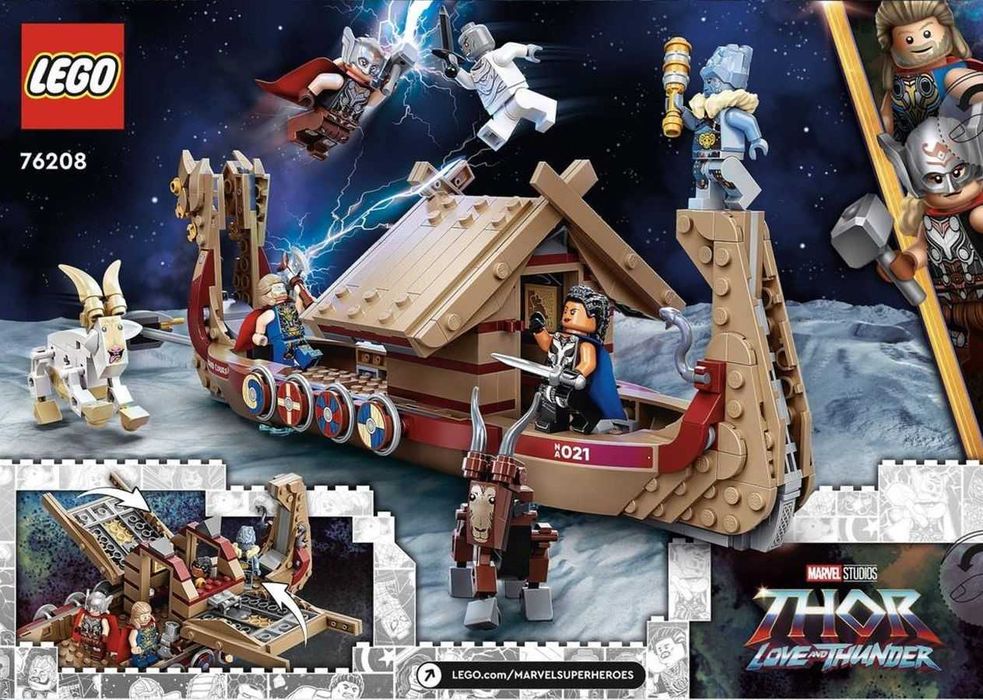 LEGO Marvel - Corabia lui Thor - Goat Boat 76208
