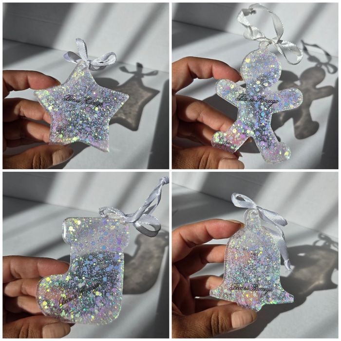 Персонализирани коледни играчки / украса снежинки висулки подарък