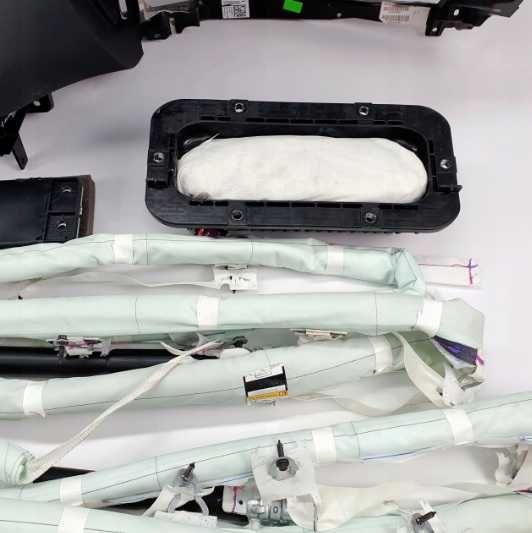 Volvo CX90 kit airbag / plansa de bord piele / set centuri siguranta