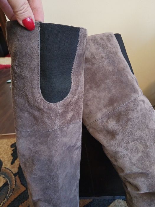 Cizme din piele întoarsă 40