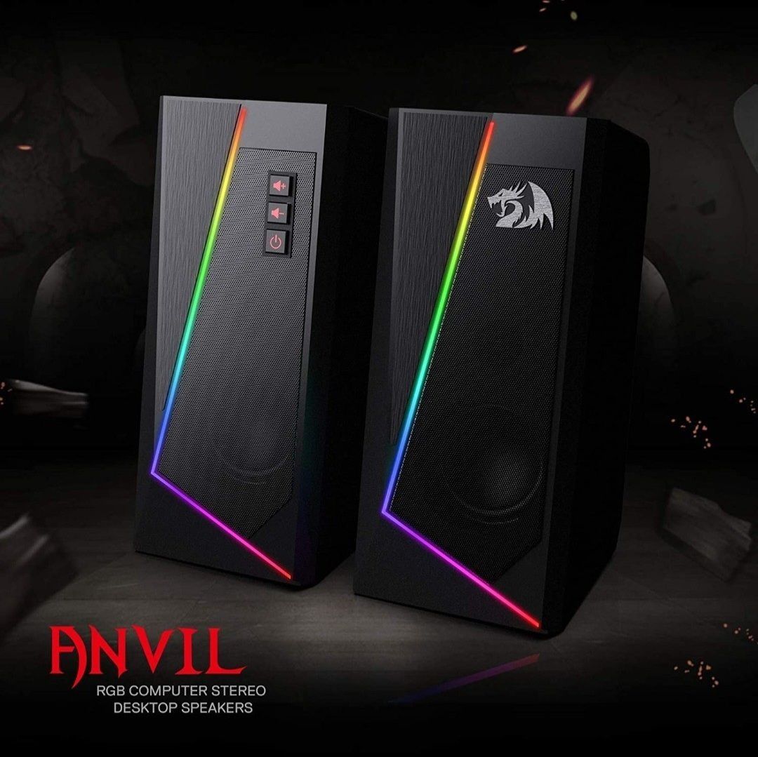 СКИДКА! (Мощность 6Вт) Проводные Калонки Redragon ANVIL RGB