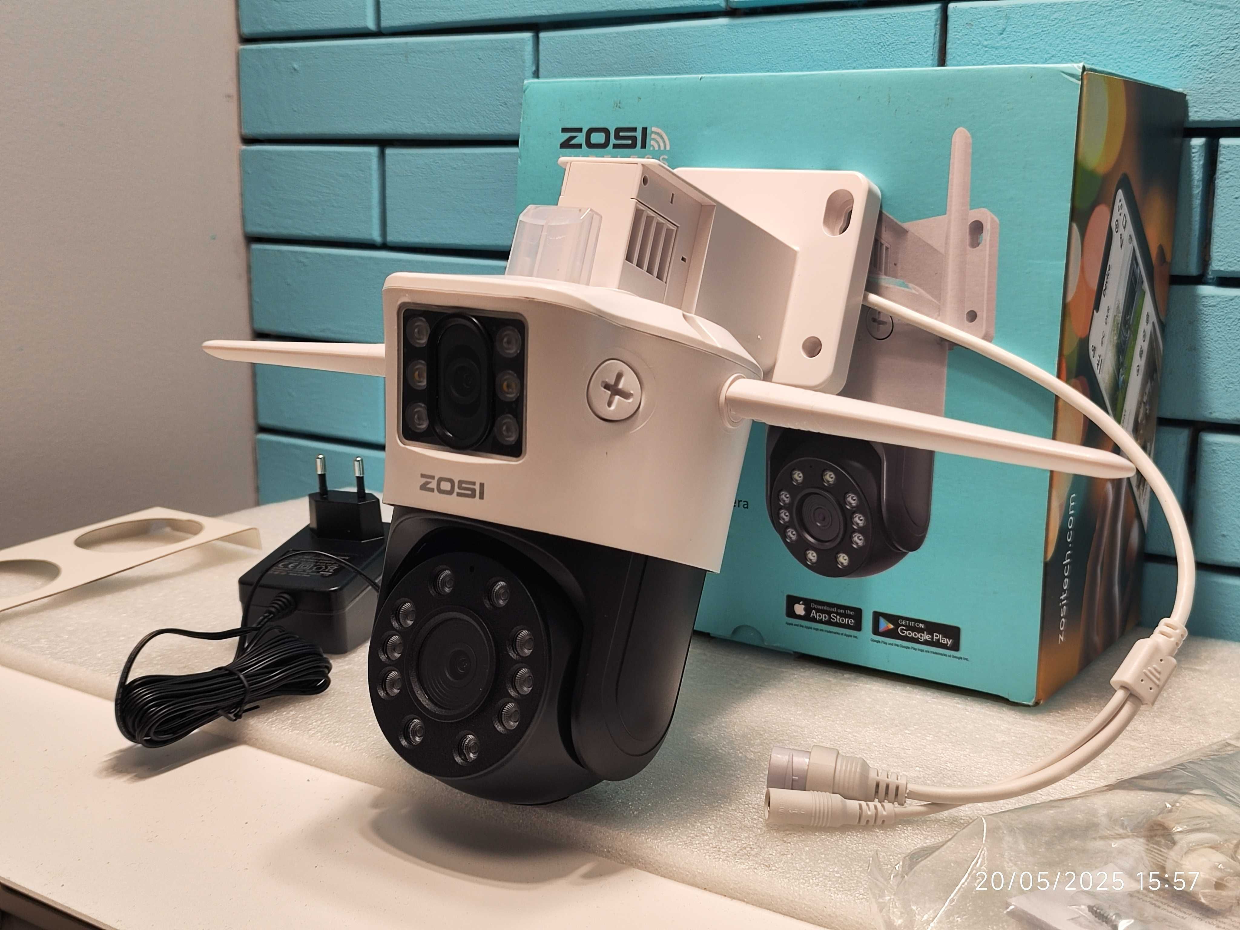 ZOSI C298 SE 6MP външна камера с 360° изглед и двойна леща - Tracking