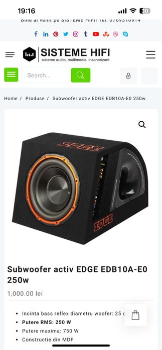 Vand sau schimb cu Dewalt sau Milwaukee ofer diferenta Subwoofer Edge