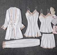 Парные пижамы ночнушка женская одежда платье квартира