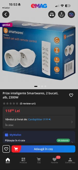Priza inteligenta(smart) controlabila prin telecomanda
