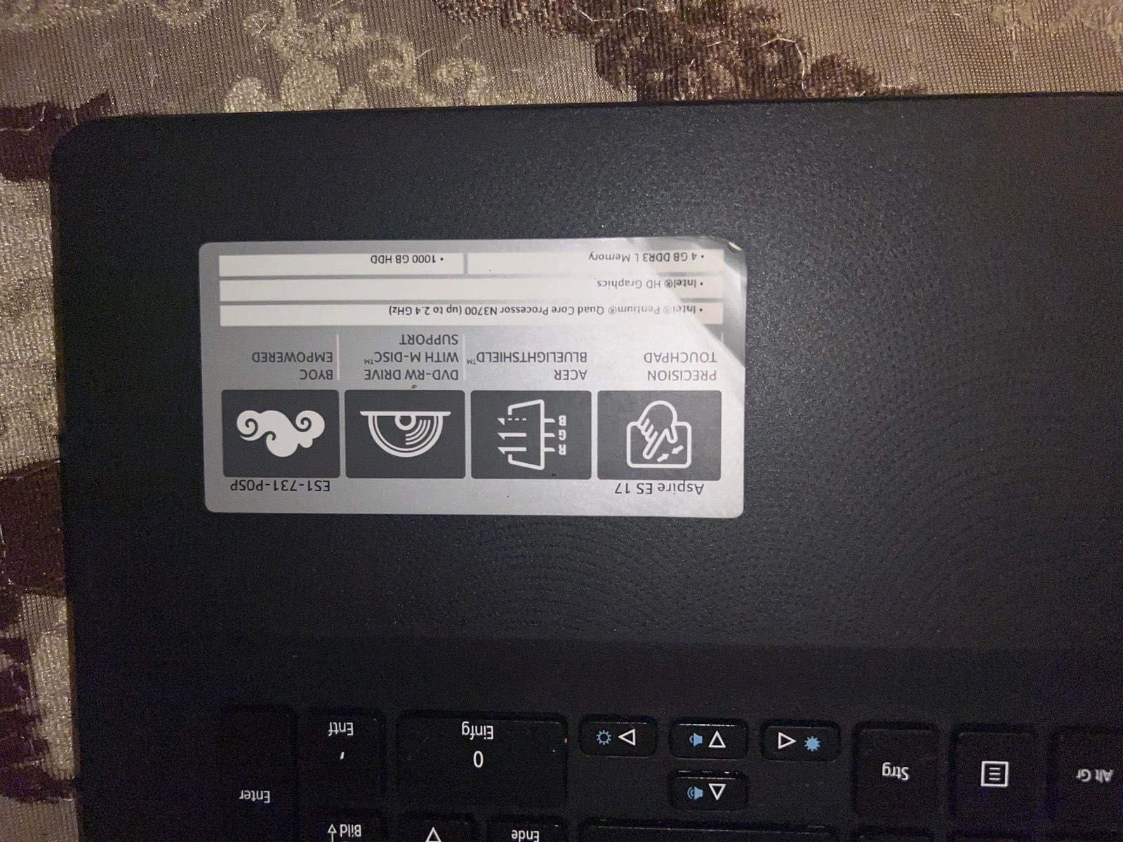 Laptop Aspire ES 17