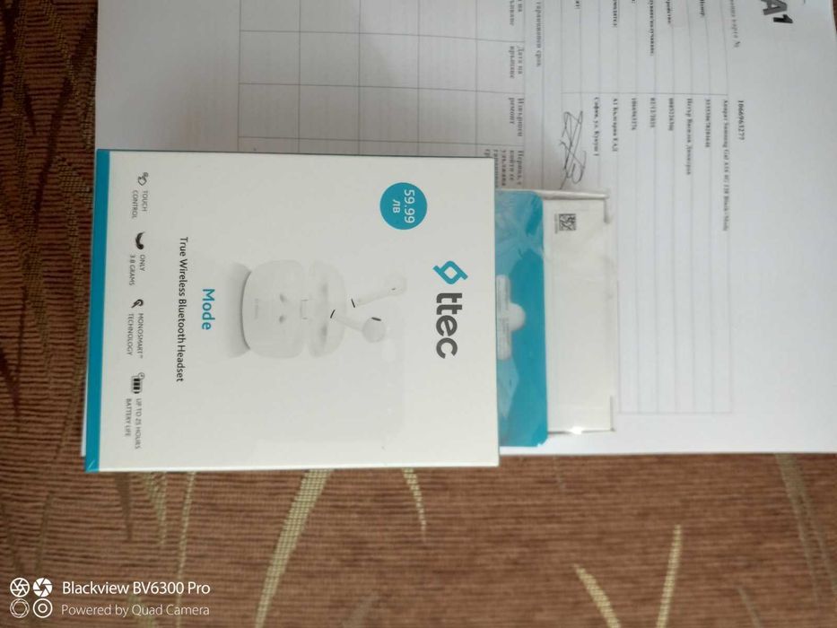 Samsung Galaxy A16 Black 6.70 ", 128 GB, RAM 4 GB + слушалки ttec