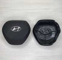 Hyundai Santafe крышка, муляж водительского аирбага