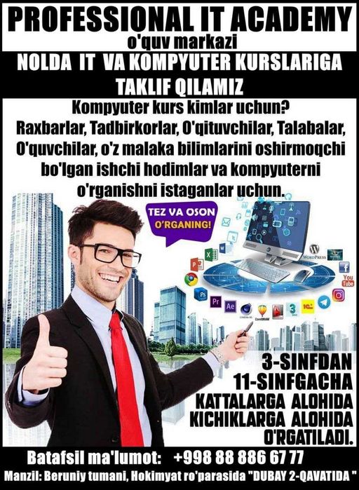 IT va Kompyuter kurslari