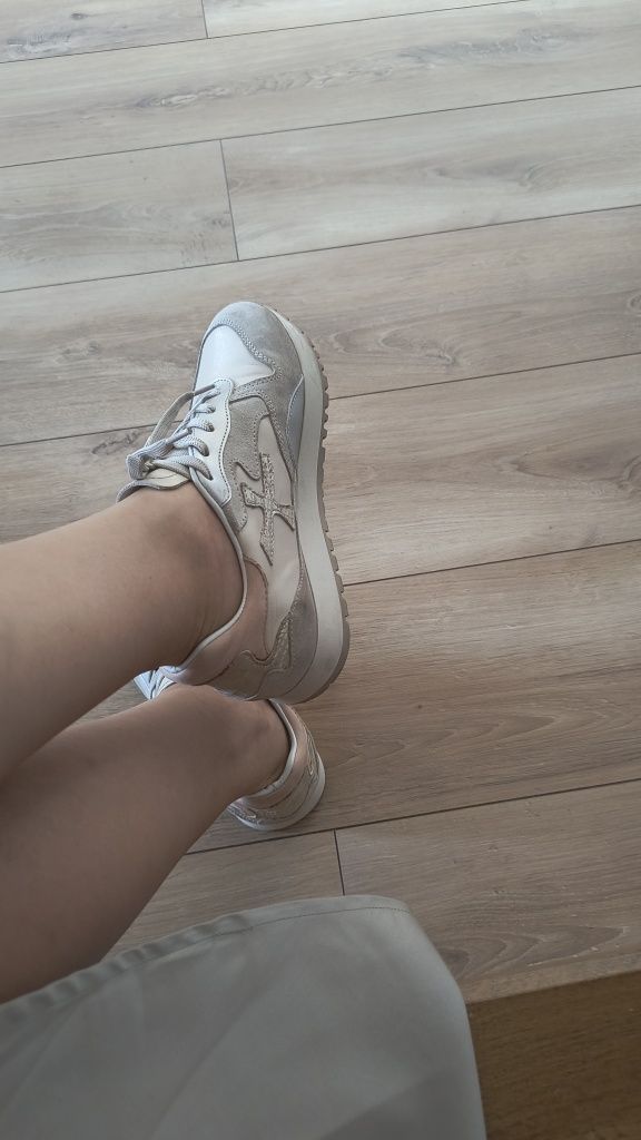 Sneakersi dama piele naturala
