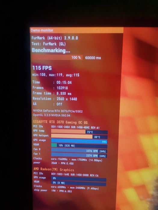 Placa video Nvidia Rtx 3070 Gigabyte  OC