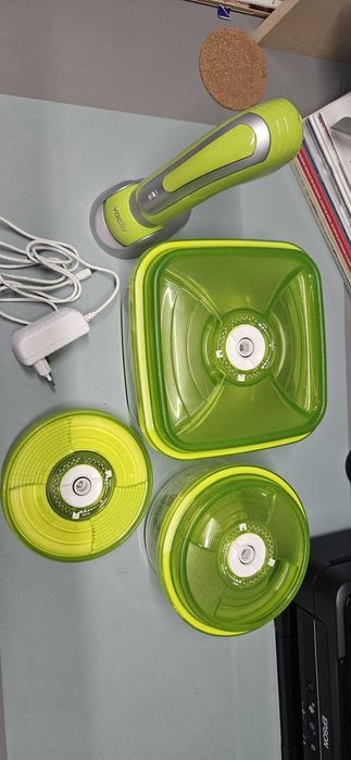 pompa vidare Vacsy, recipiente din sticla Vacsy