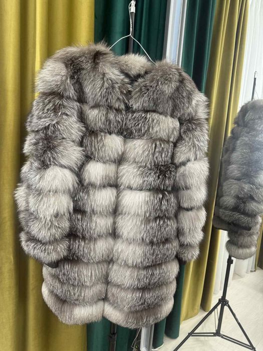 Blană naturală gri 6in1