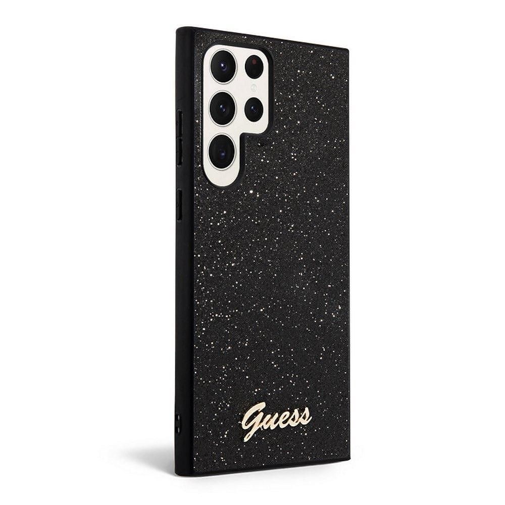 Оригинален кейс guess glitter script за samsung galaxy s24 ultra black