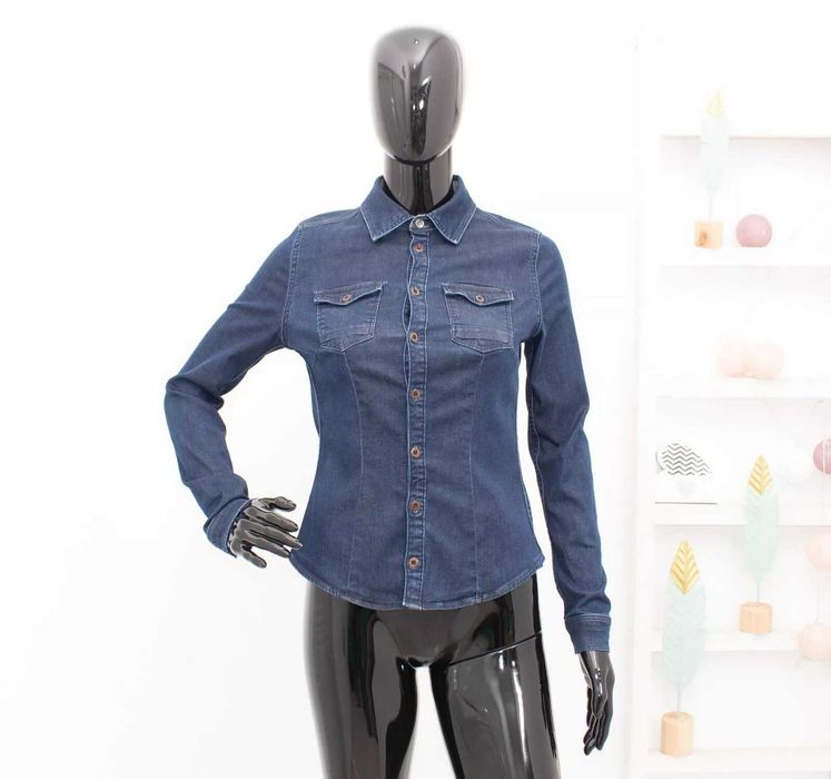 G-Star Raw Дамска Дънкена Риза Вталена Slim Fit XS