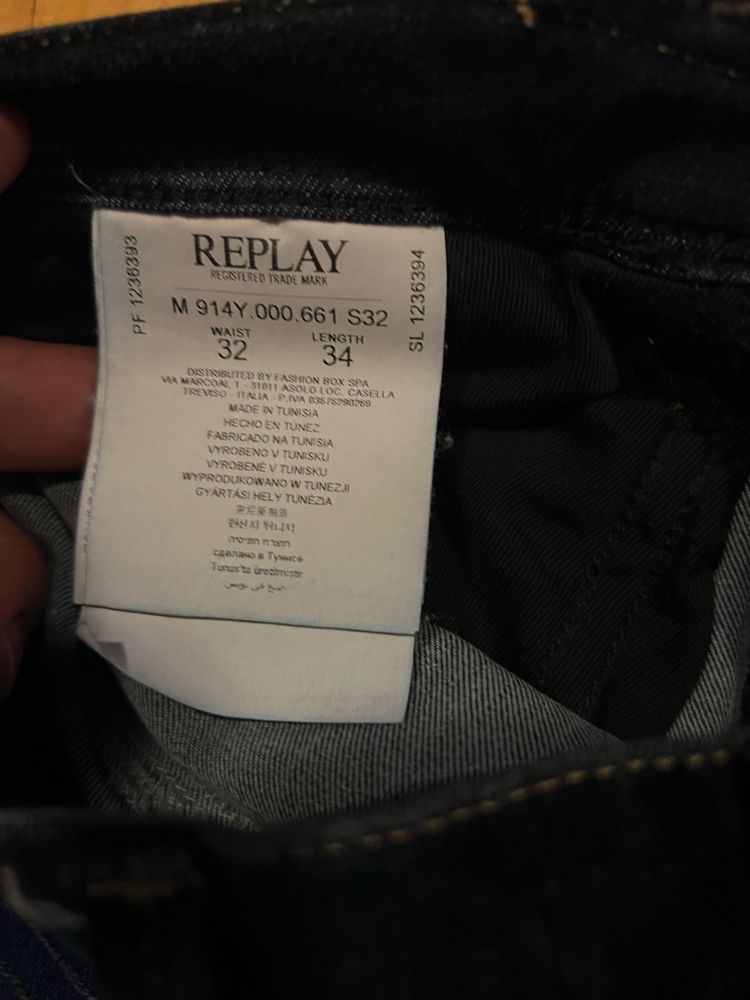 Replay Anbass Hyperflex 32/34 дънки