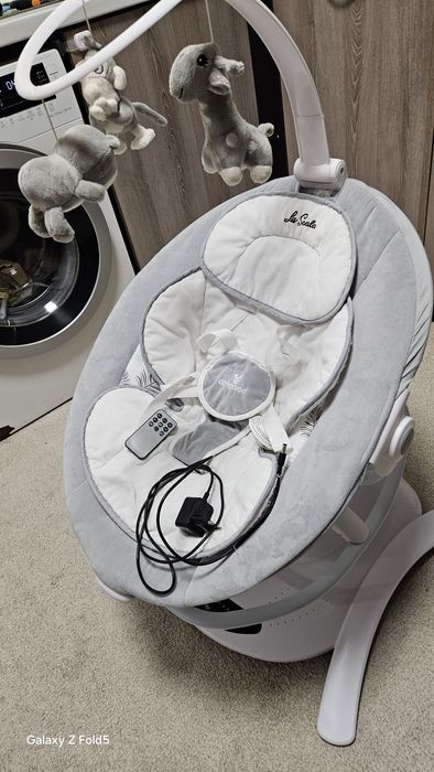 Електрическа люлка Cangaroo La Scala, Мента, 0 месеца + шезлонг