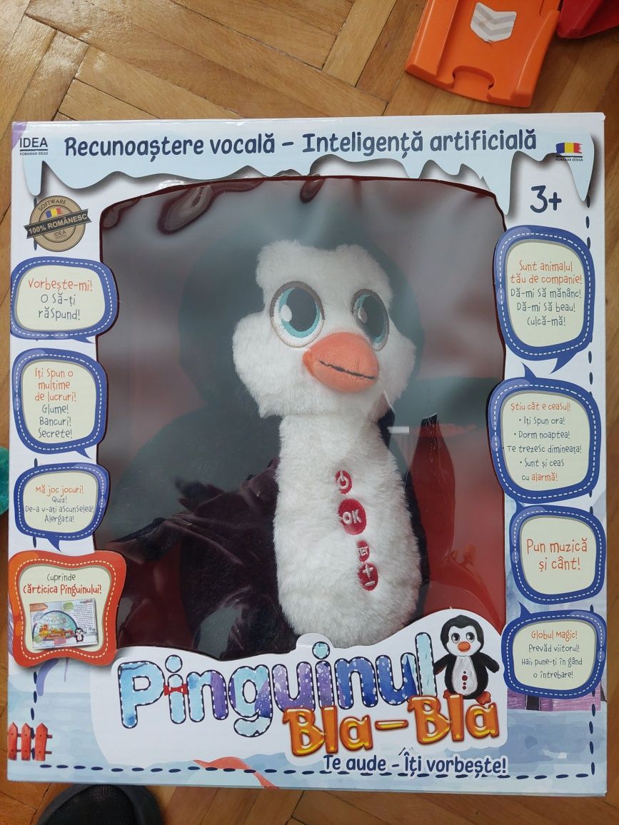 Pinguin Bla Bla interactiv in limba romanână