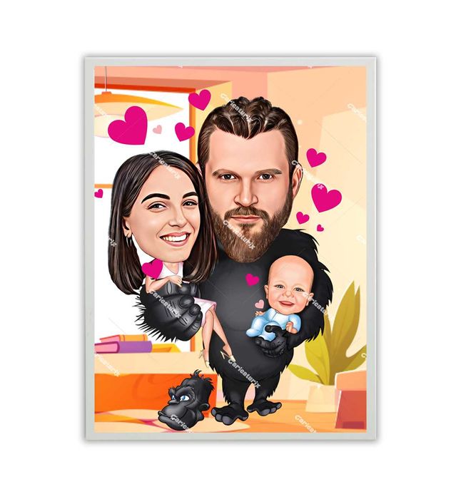 Caricaturi Tablouri, Cadouri Personalizate Barbati Femei Iubita Cuplu