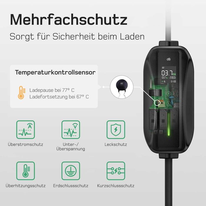 Statie mobila incarcare EV 10m cu 3,68kw, 220V 16A, REDUS de la 980RON