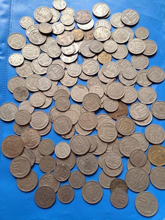 Стари български монети , стотинки 1962 и 1974