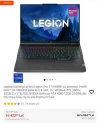 Laptop Gaming 16" Legion7 i9-13900HX, RTX 4080 12GB, 32GB RAM, 1TB SSD