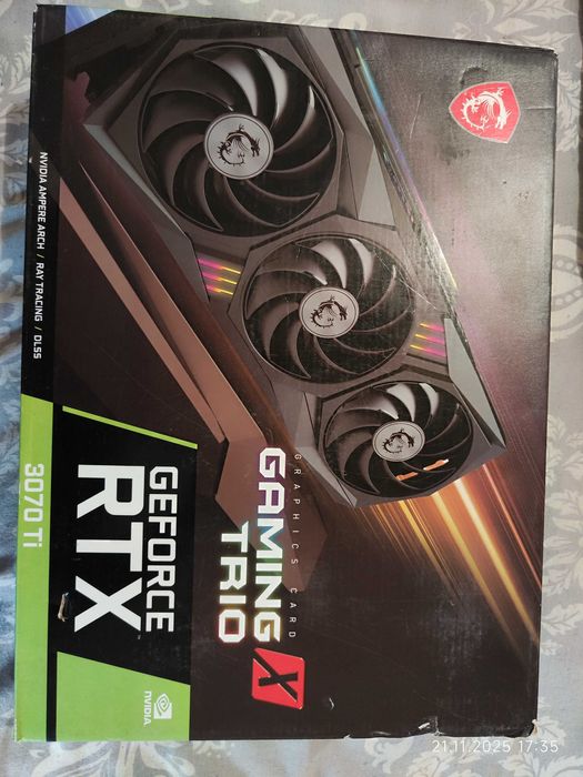 Видеокарта RTX 3070Ti 8GB MSI Gaming X Trio