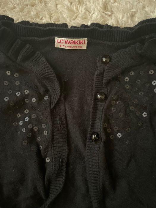 Детска черна  жилетка