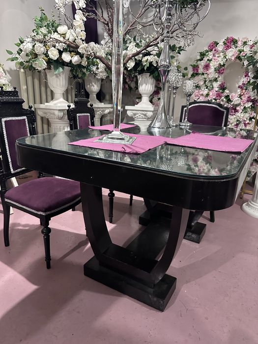 Masa art deco impecabila extensibila