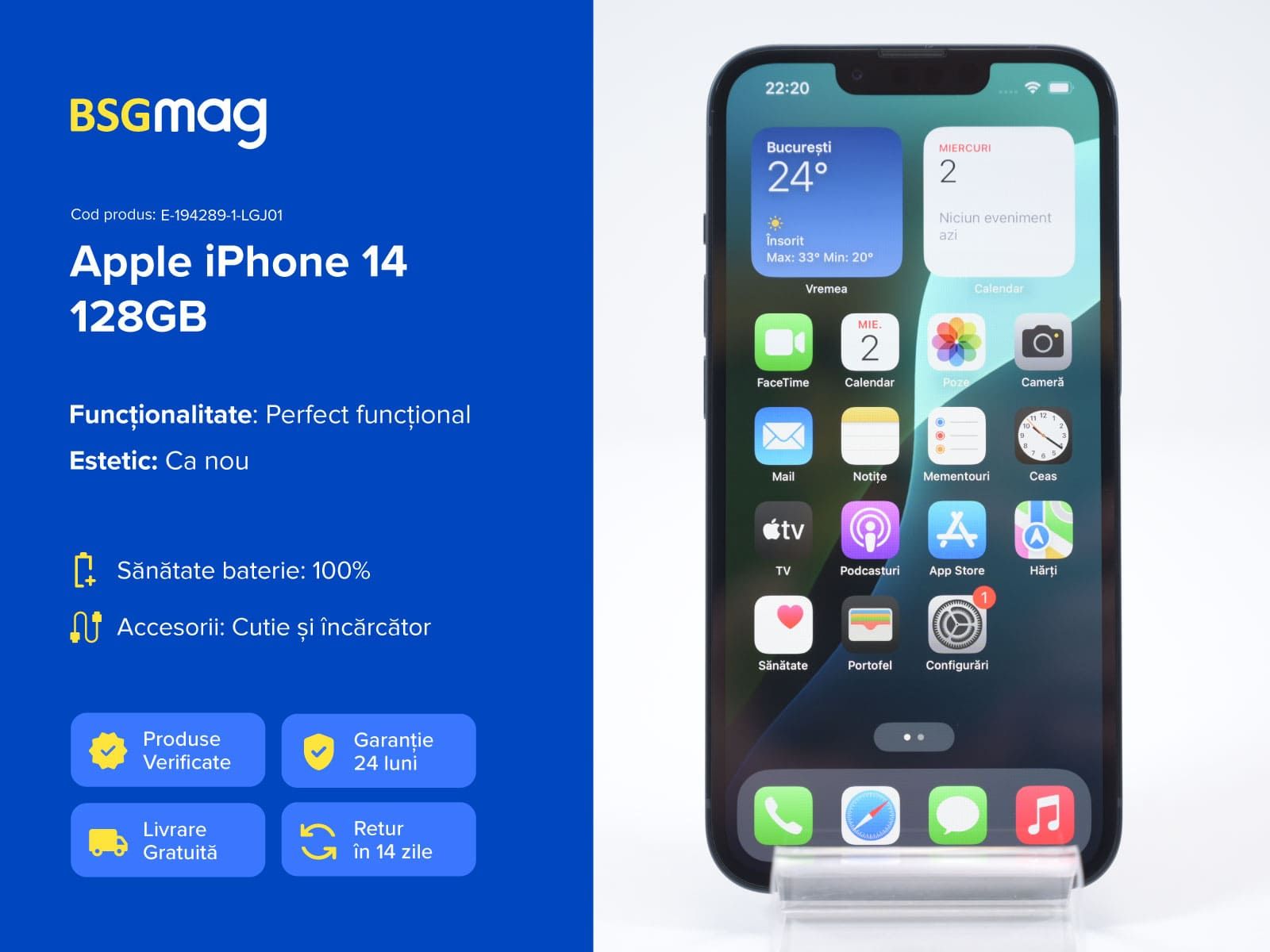 Telefon Apple iPhone 14 128GB - BSGmag
