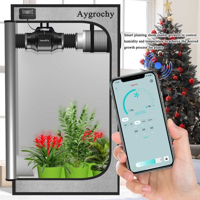 Smart Канален вентилатор 100мм с контролер за температура и влажност