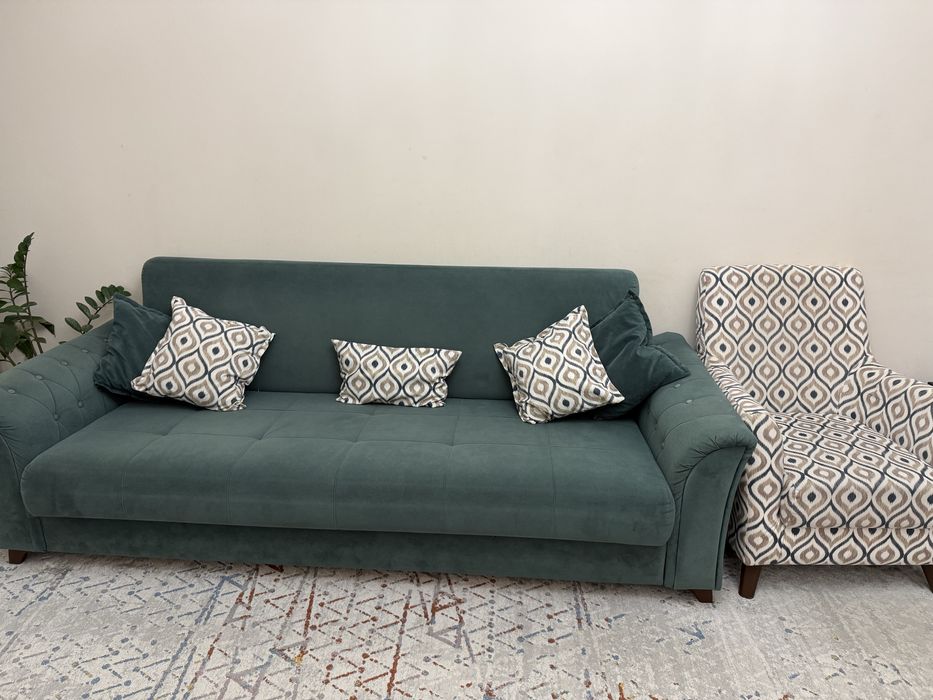 Диван + кресло для гостиной