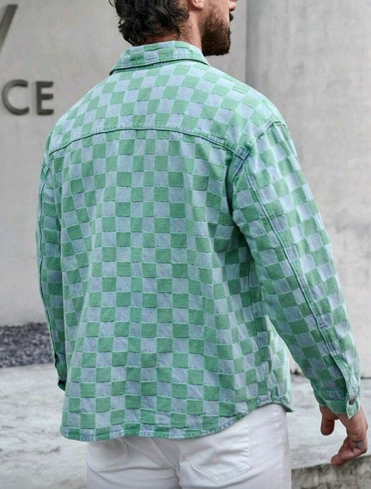 Мъжки винтидж оригинални маркови дънкови якета графити надписи М L Xl