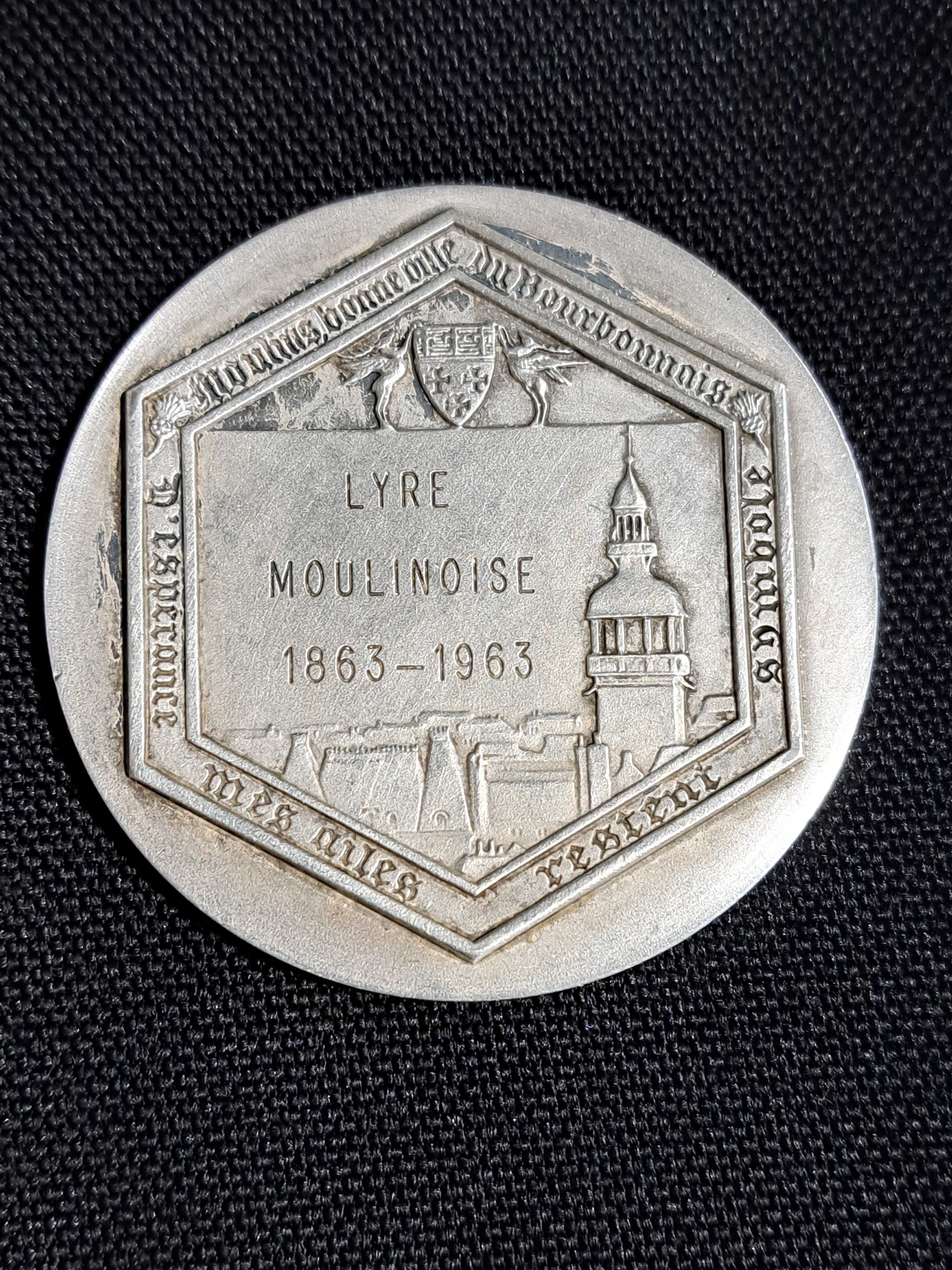 Medalie de colectie arta,muzica Franta 1963
