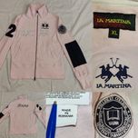 Hanorac La Martina ANNE roz mărime M/L damă fermoar bluza original