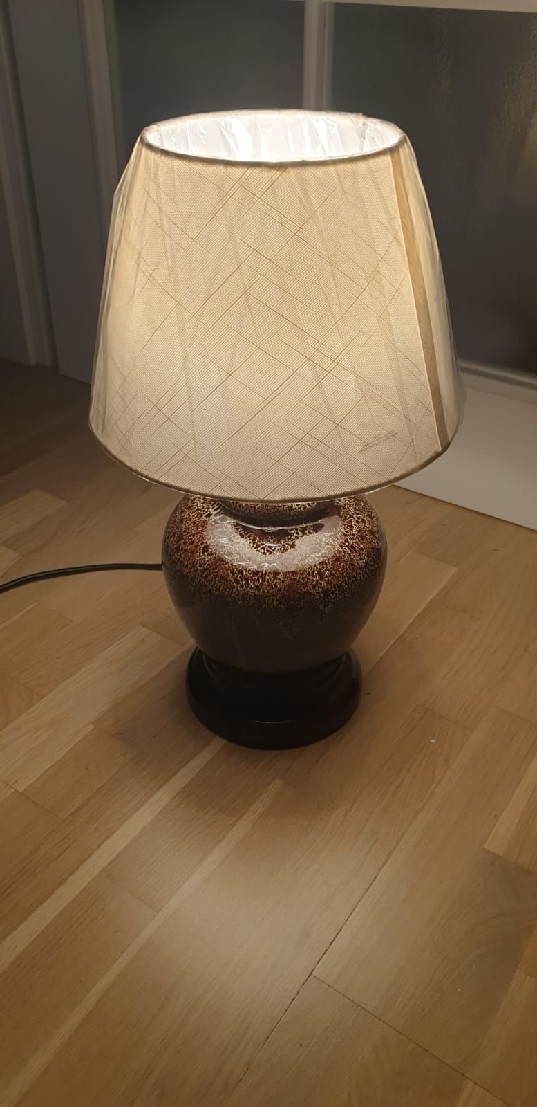 Lampa veioza vintage colectie ceramica Germania Fat Lava 1960
