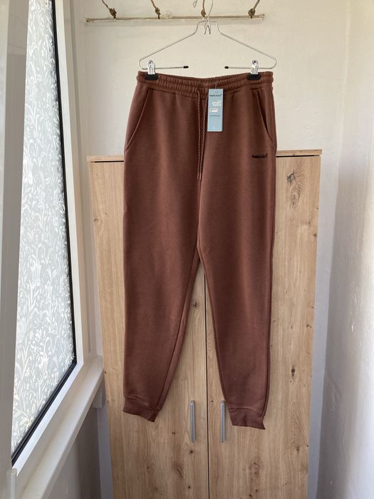 Pantaloni trening barbati Bekkin, L, bumbac maro