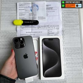 НОВ! 24МЕС ГАР. iPhone 15 Pro Max Лизинг от 86лв/м Black Titanium 256г