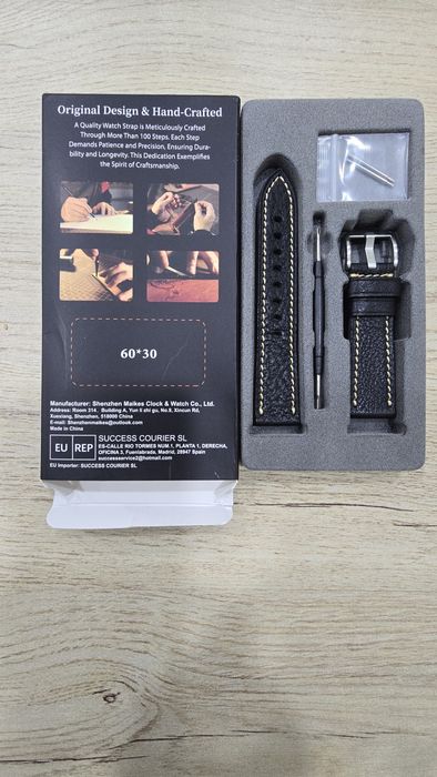 Кожанные ремешки для наручных часов фирмы "MAIKES"