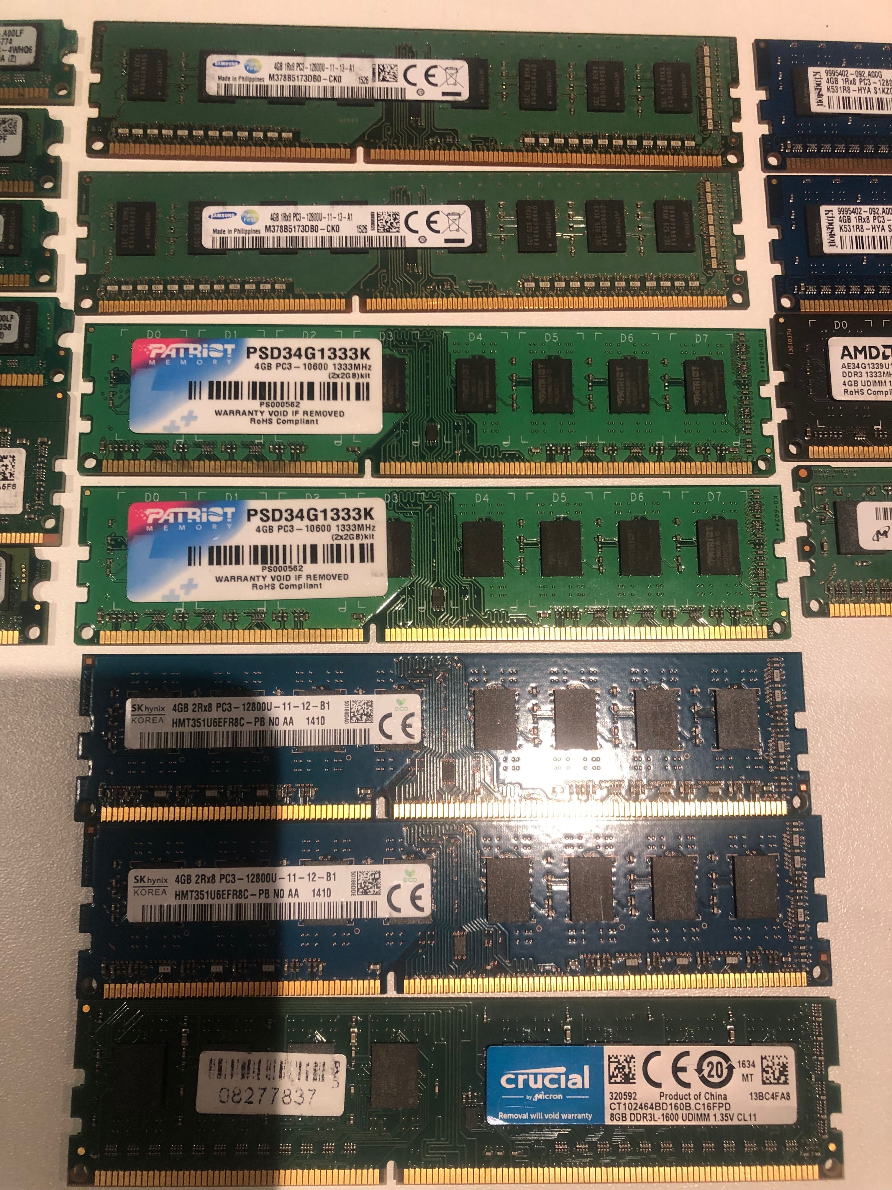 Оперативная память DDR3 -DDR4 ,