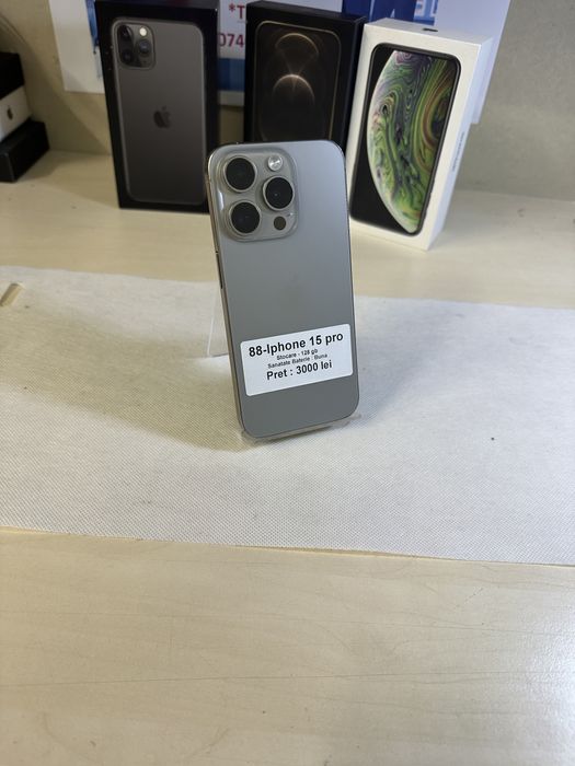 Iphone 15 pro / 128 gb / garantie / LA REDUCERE