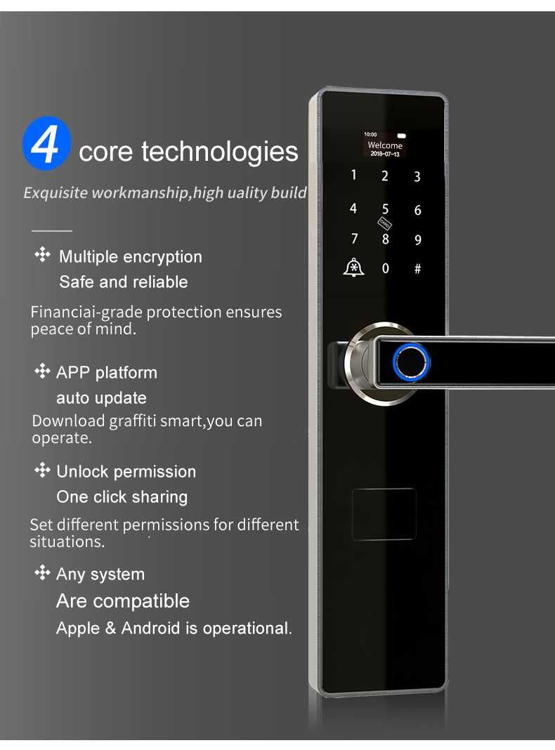 Yala / incuietoare inteligenta / D2 smart lock TUYA app