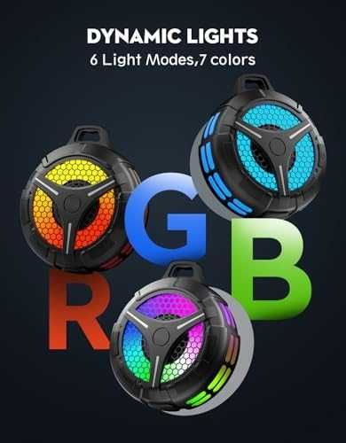 Нов Bluetooth IPX7 водоустойчив говорител 15W с RGB и TWS звук Колонка