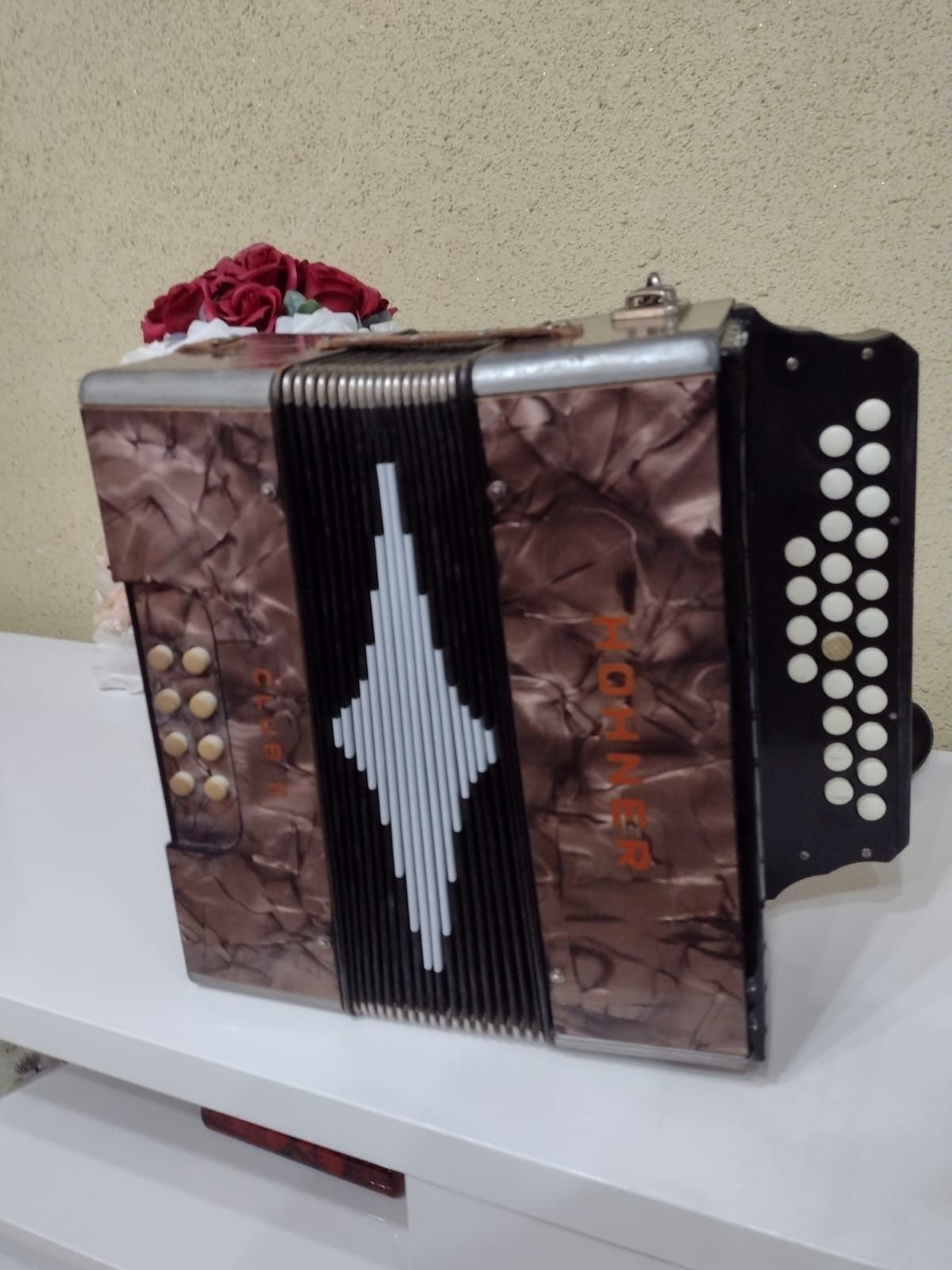 Vanzare acordeon cu butoane Hohner club 2 in stare de functionare